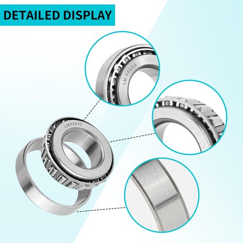 10L0L Golf Cart Front Wheel Hub Bearing & Seal Kit for EZGO 1976-up Gas & Electric, OEM# 50892G1 25146G1 70895G01