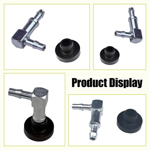 EXQUIPLEM Fuel Tank Hose Fitting 61094-75: For Columbia Golf Cart (1975-1995) & similar motorcycles. NOT Harley original, only compatible with relevant models