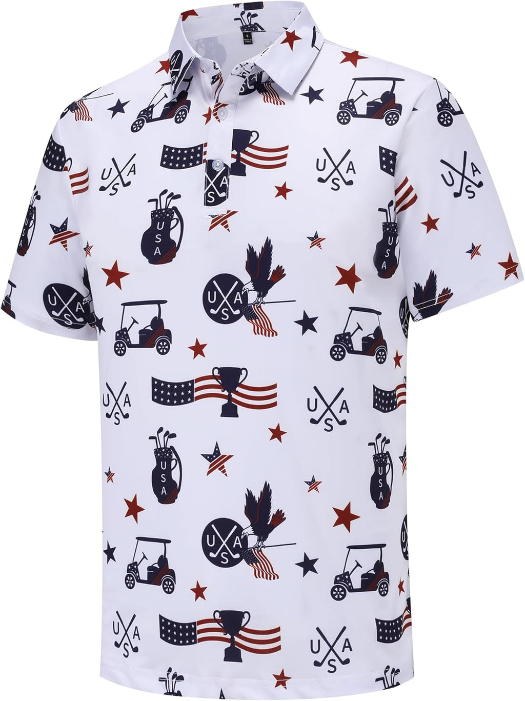 Skiennix Men's Golf Polo Shirt - Short Sleeve Moisture-Wicking Performance | Casual Funny Print