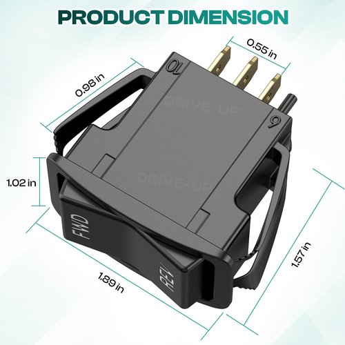 DRIVE UP EZGO Forward Reverse Switch, Golf Cart Forward Reverse Switch Fits EZGO TXT, PDS Electric 2003-Up Golf Carts, OEM 74323-G01