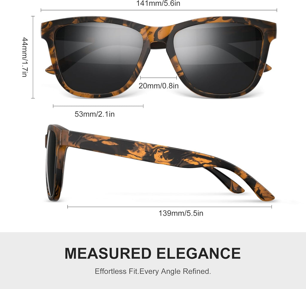 Polarized Sunglasses - Lightweight UV Protection Shades for Men & Women | Ideal for Driving & Fishing