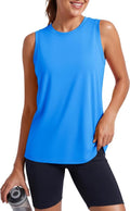 MAGCOMSEN Women's Sleeveless Workout Tank Top - Loose Fit Athletic Shirt for Summer Yoga & Running