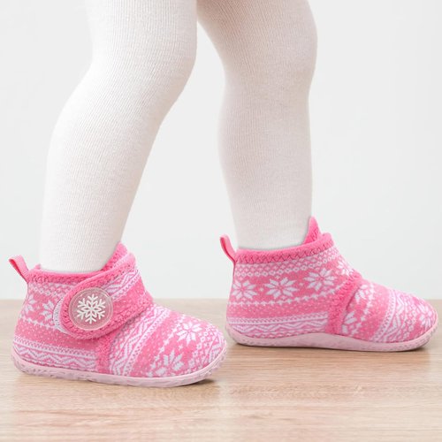 LeIsfIt Toddler Slippers - Warm, Lightweight Non-Slip House Shoes for Boys & Girls | Winter Boots