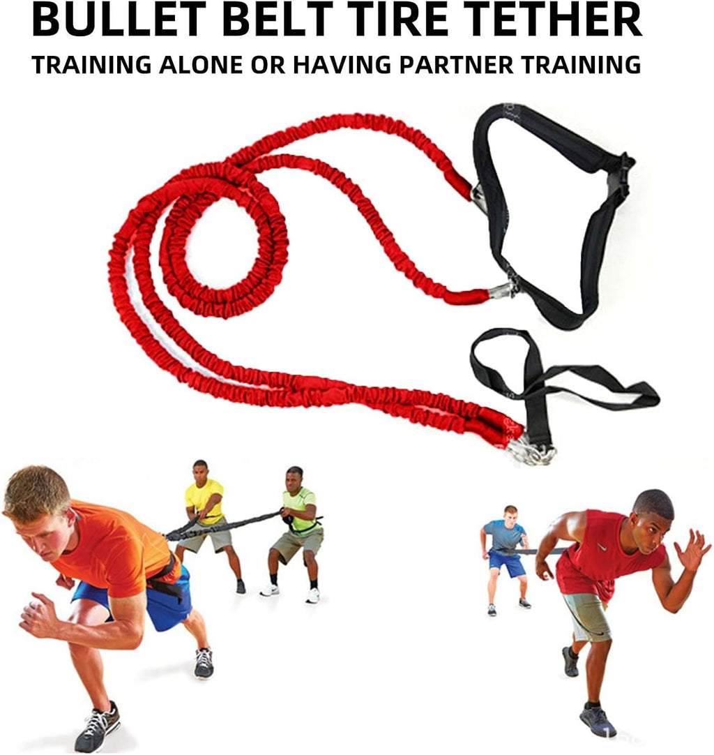 Speed Training Equipment - Resistance Bungee Band Set for Agility & Strength | Multi-Sport Use