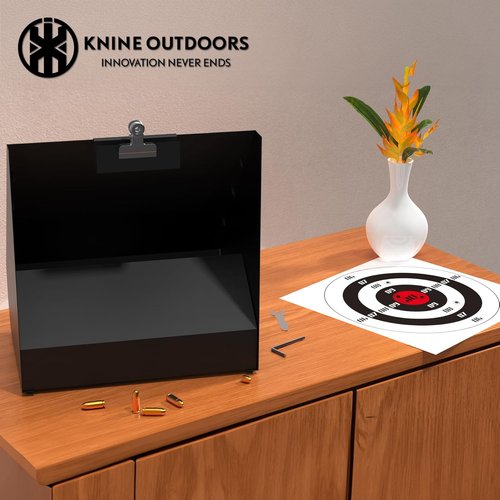 KNINE OUTDOORS Pellet Gun Targets - 100 Pack 11" X 11" Bullseye Paper Targets for Backyard Shooting