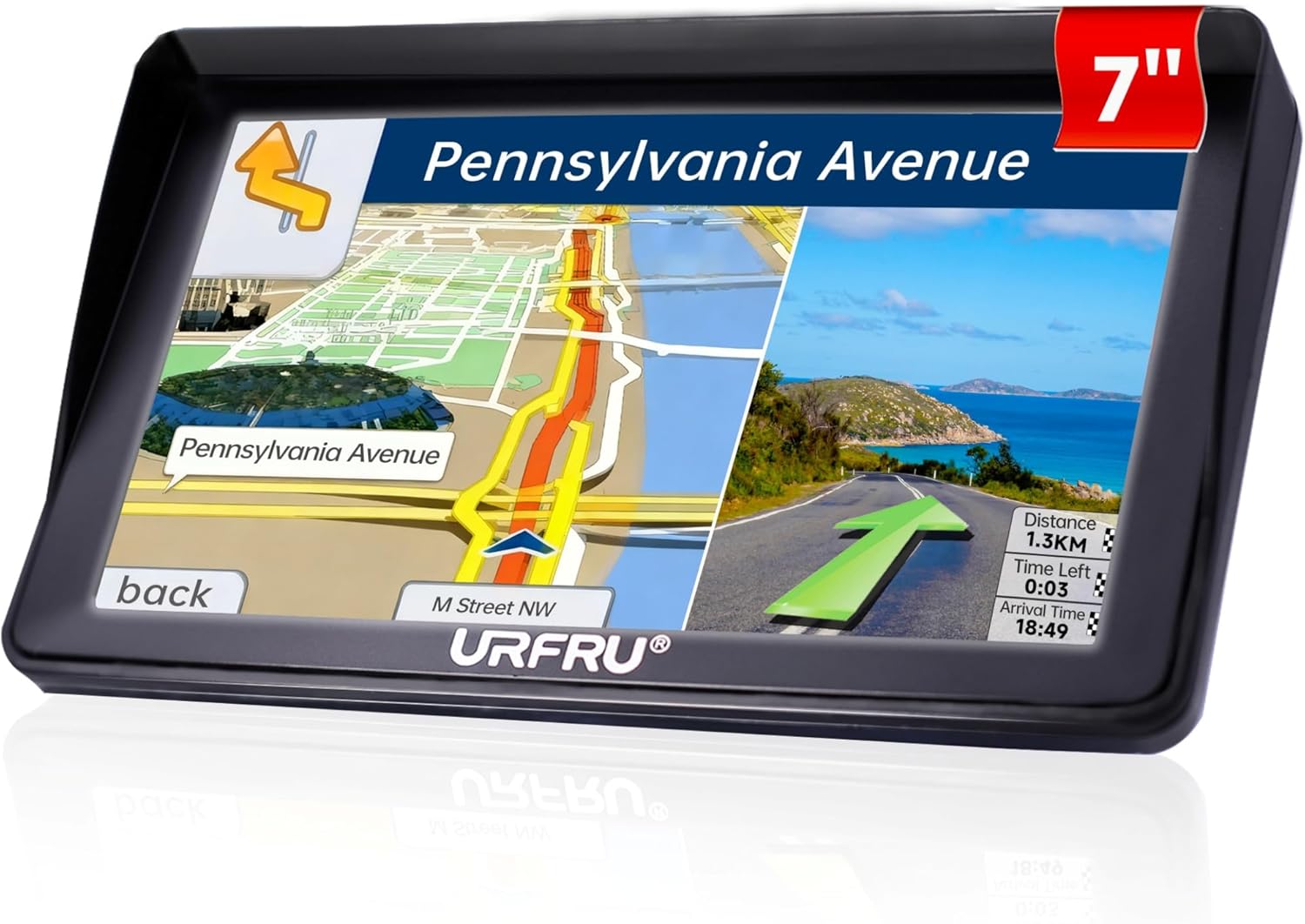 Skiennix 7-Inch GPS Navigator - HD Touchscreen, Offline Maps, Voice Guidance & Lifetime Updates