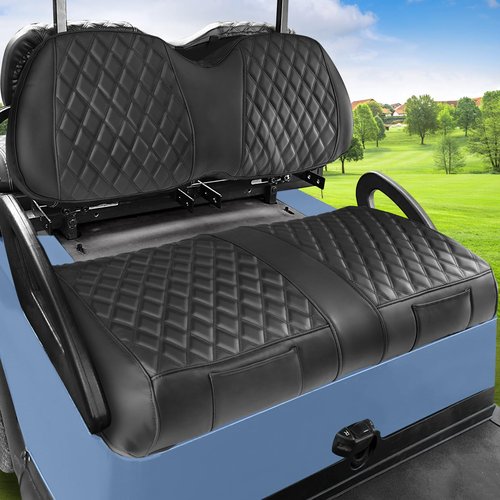RIZINKART,Club Car Precedent Seat Covers Perfect Appearance,Breahtable Leather,Durable Quality,Easy Installation,Economical Way to Upgrade Your Front Golf Cart Seat Covers Club Car