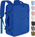Capolo Waterproof Travel Backpack - Airlines Approved Laptop Bag for 15.6 Inch Devices | Royal Blue