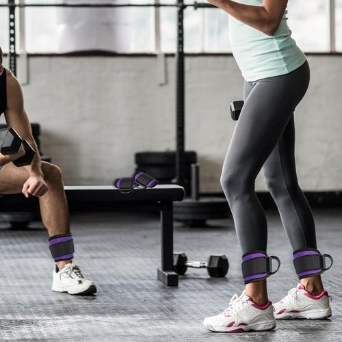 Ankle Resistance Bands with Cuffs Ideal for Glutes,Legs,and Core Workouts,This Kickback Ankle Strap Set Doubles as Ankle Straps for Cable Machines Women Can Use,Ankle Bands for Him Working Out.