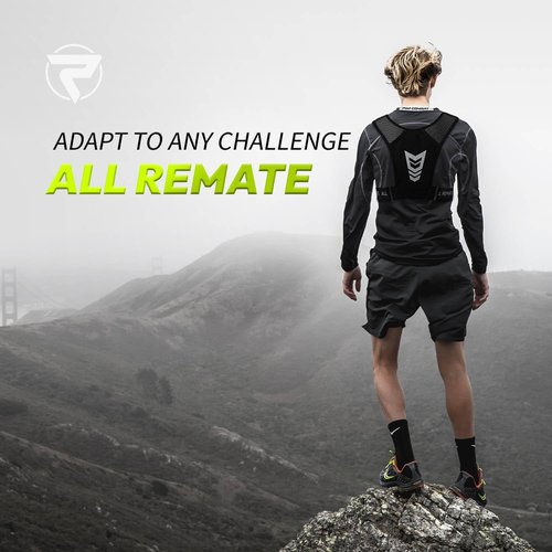 ALL REMATE Lightweight Slim Pullover Design Running Vest with 5 Pockets – Seamless Fit, Breathable Reflective Jogging Gear