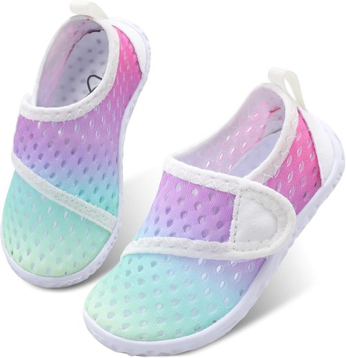 LeIsfIt Toddler Water Shoes - Breathable Quick-Dry Aqua Socks for Kids | Ideal for Beach & Pool Activities