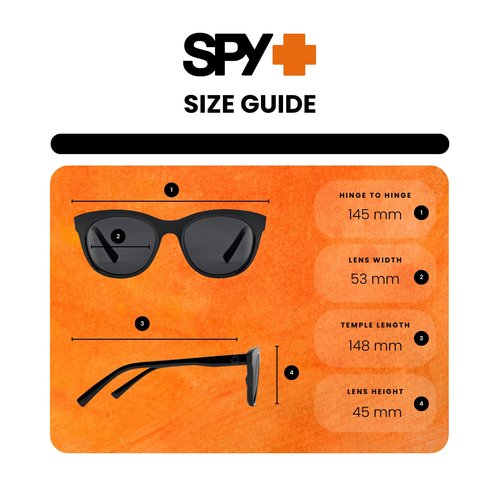 Spy Boundless 6700000000118 53 MM Black/Gray Cateye Sunglasses for Men for Women +Bundle with Accessory Eyewear Kit