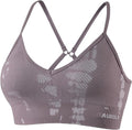 AUROLA Seamless Sports Bra - Backless Padded Strappy Design for Women | Perfect for Gym & Yoga