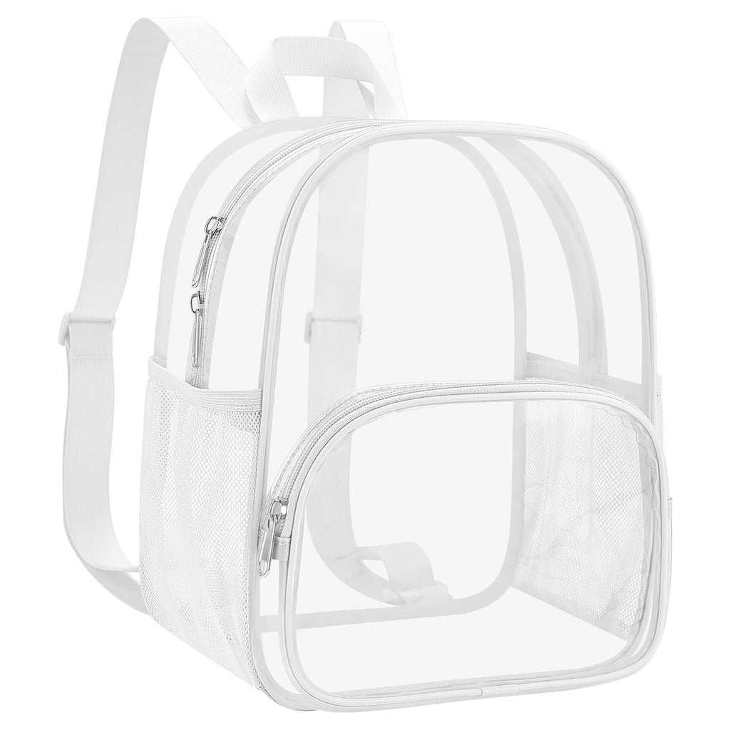 USPECLARE Clear Backpack for Stadium Events Small Clear Backpack 11.5x9.5x6 for Concert Sport Events Work Travel