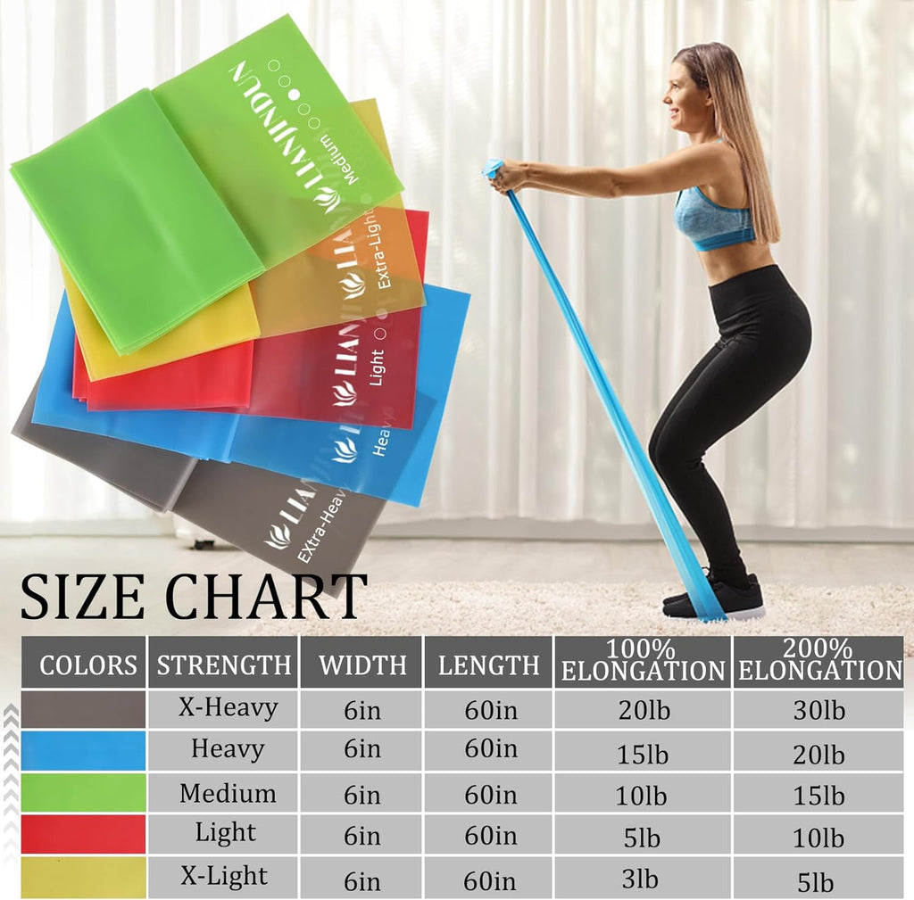 Skiennix Professional Resistance Bands - 10-Piece Set for Effective Workouts | Durable & Versatile