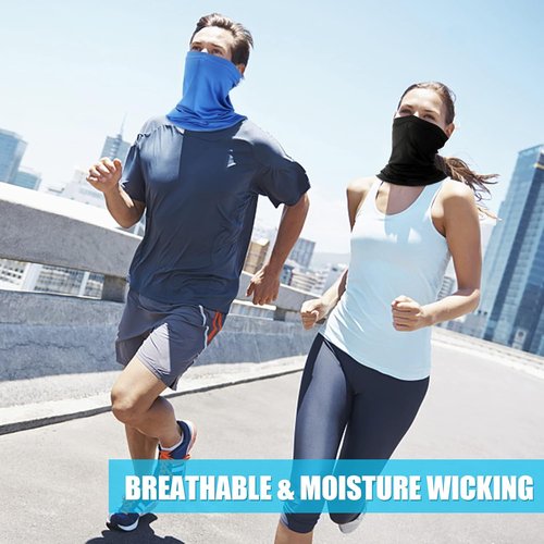 Fivali Neck Gaiter | Cooling Face Mask for Dust, Sun & Wind Protection | Breathable Ski Scarf