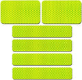 Skiennix 6 Pack Extra Reflective Hook Fasteners - Enhance Safety with Bright Green Visibility
