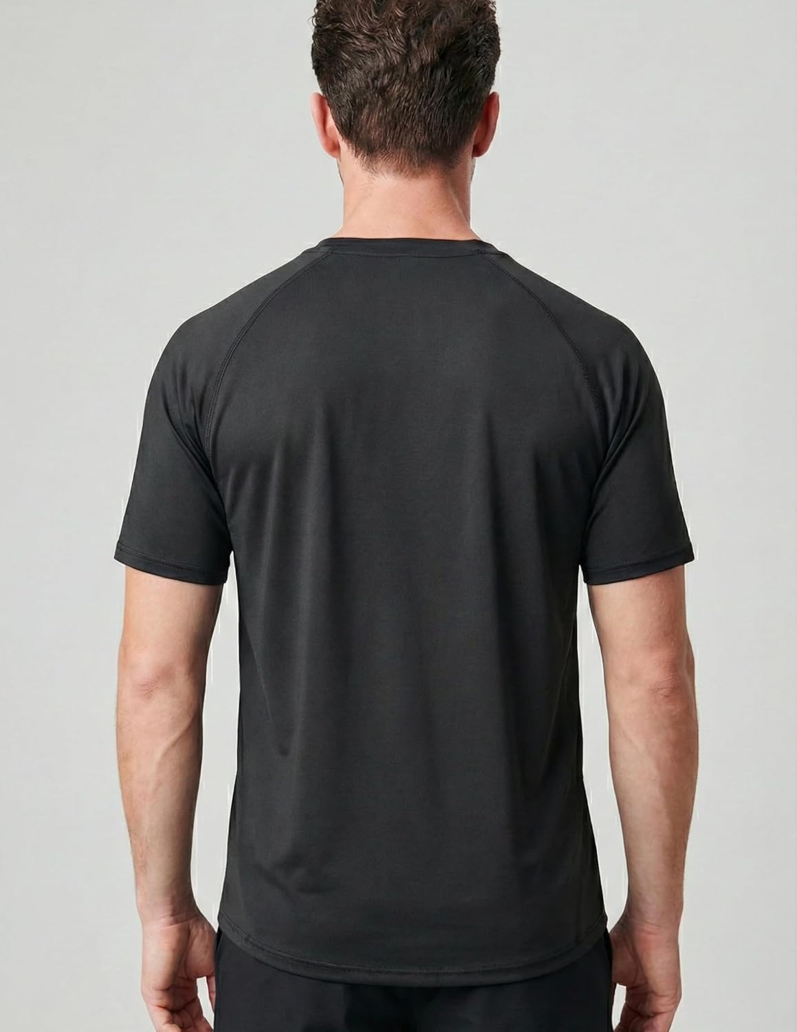 Skiennix Men's Active Quick Dry Crew Neck T-Shirts - 5 Pack Athletic Gym Tees for Workouts