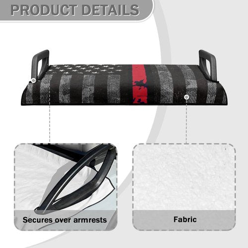 Knextrepoy American Honoring Firefighter Flags Golf Cart Seat Cover Club Car Seat Towel Blanket Travel Sports Cart Seat Cushion Accessories Protector