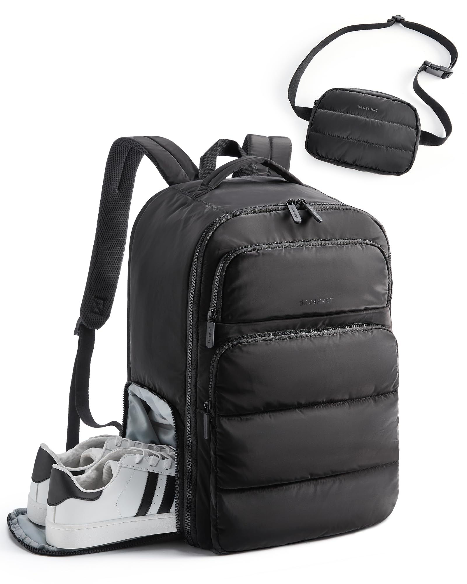 BAGSMART 35L Travel Backpack for Women, 17.3" Carry-On Personal Item