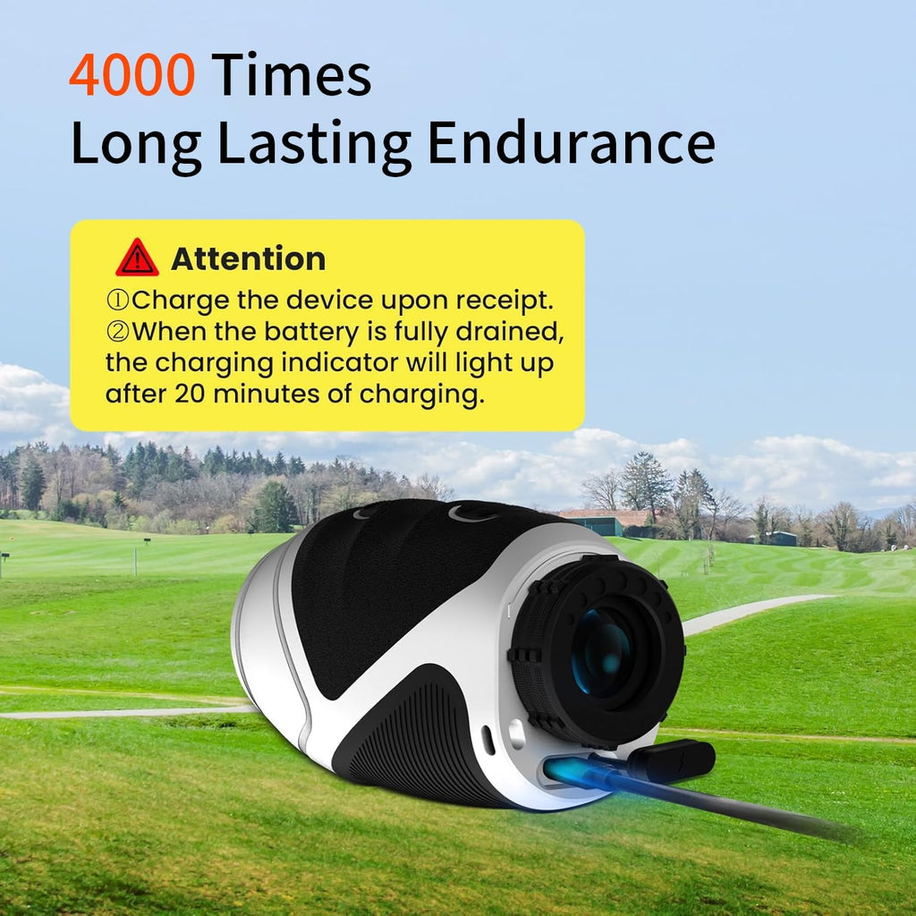 PEAKPULSE Mini Golf Range Finder - 1200 Yards, 7X Magnification, Rechargeable, Lightweight 6oz