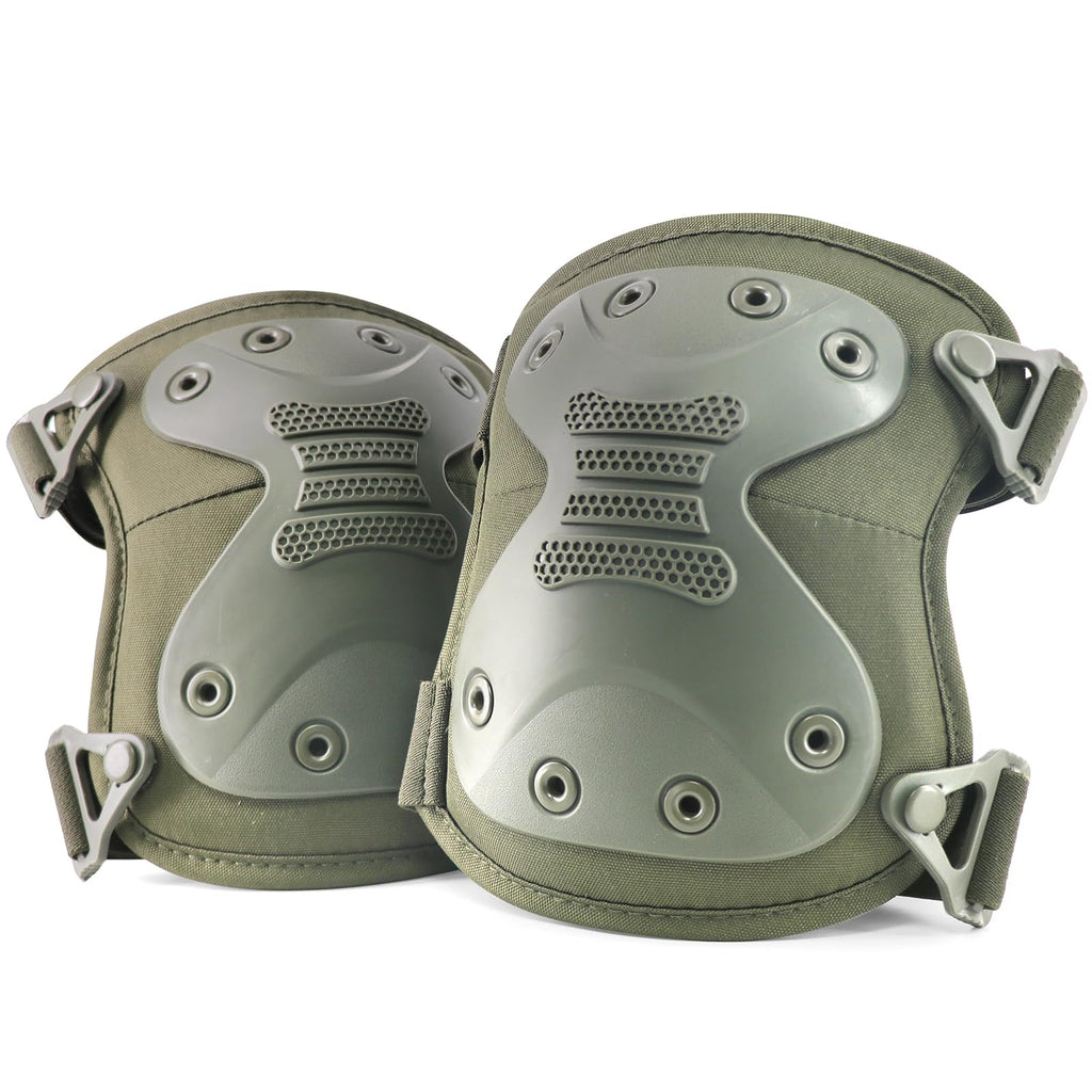 BZTAC Tactical Professional Combat Knee Protective Pads Set Advanced Tactical Gear Set for Outdoor CS Paintball Game Cycling Safety Skateboarding Gear Skates Airsoft Hunting Knee Protection Guard Pads