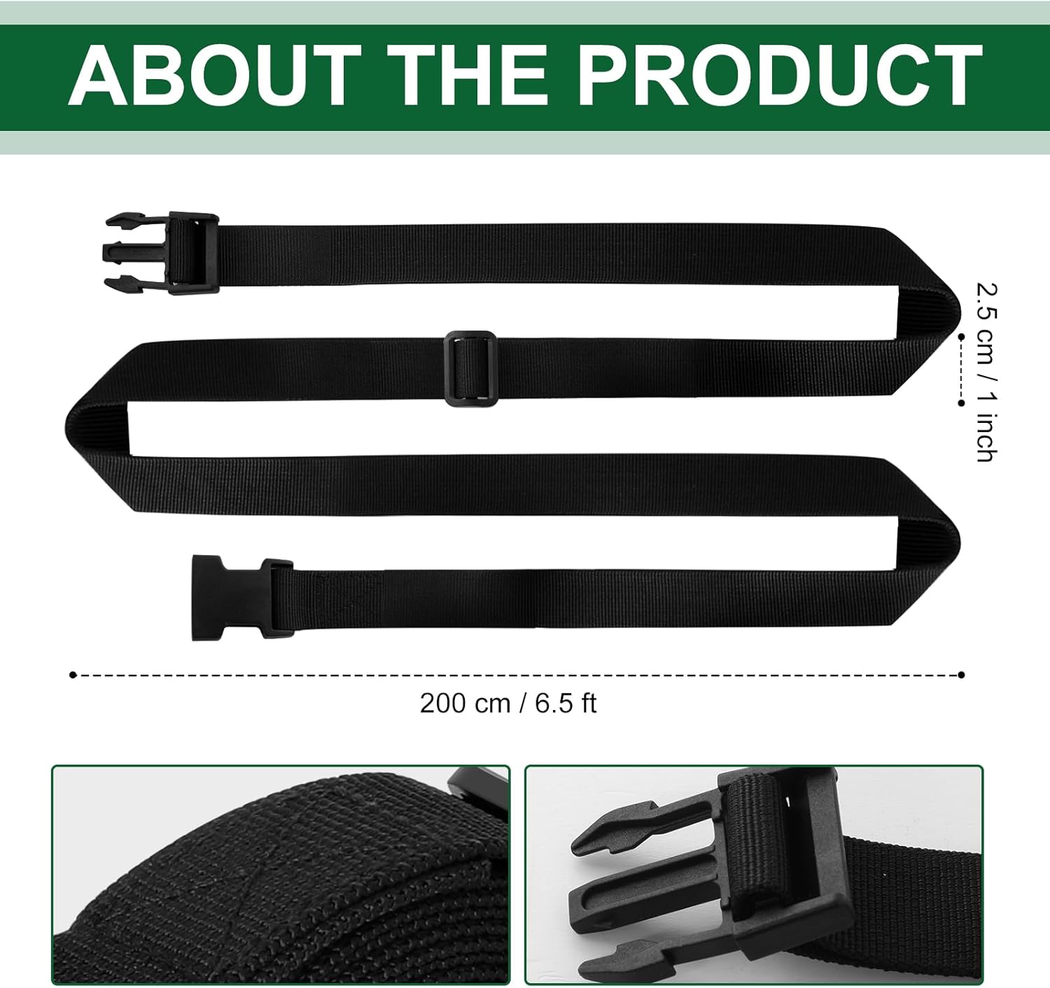 Skiennix Adjustable Sport Cone Carrier - 6.5 Feet Strap for Easy Storage & Travel with Quick Snap Closure
