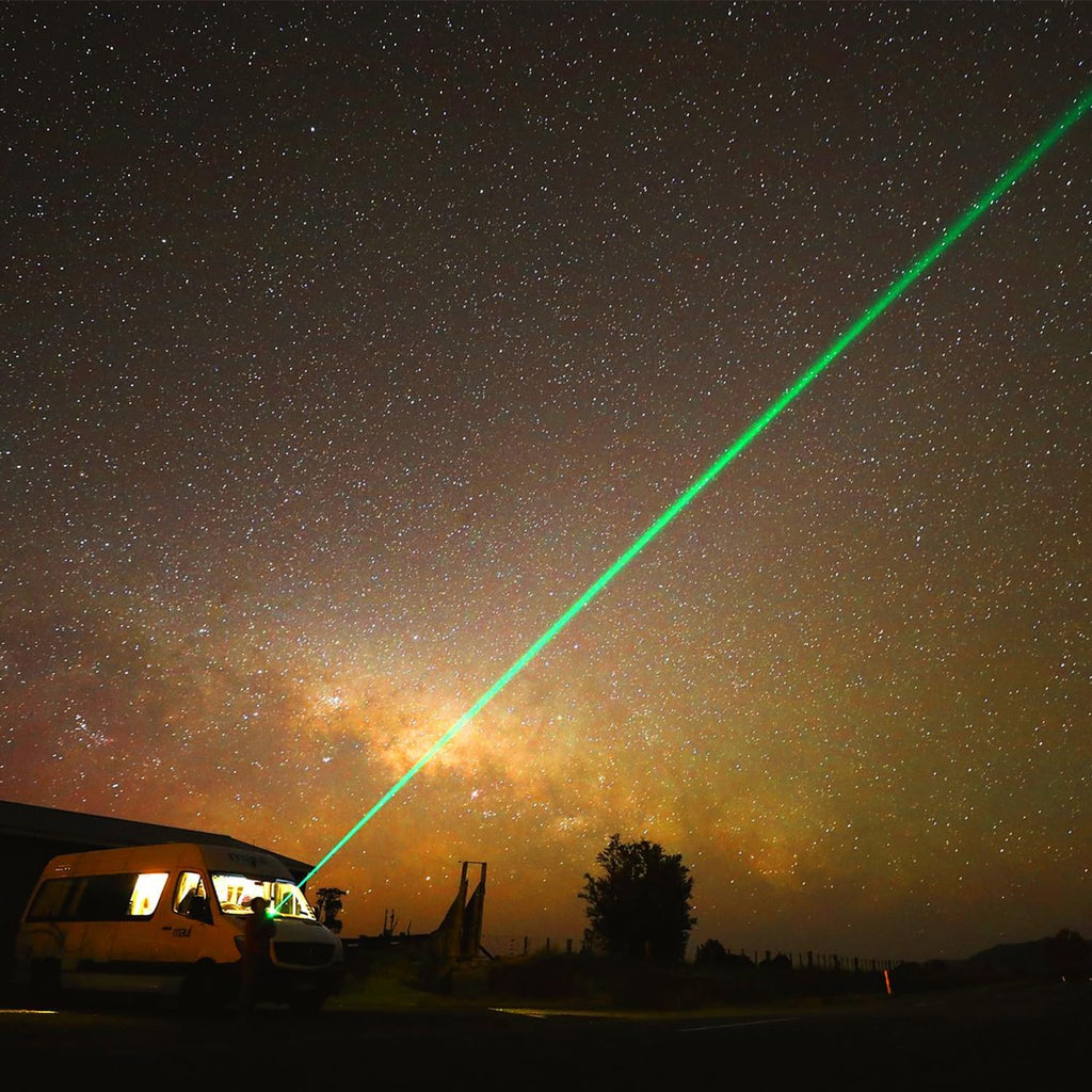 Skiennix Rechargeable Green Laser Pointer - High Power Long-Distance Beam for Presentations & Outdoors