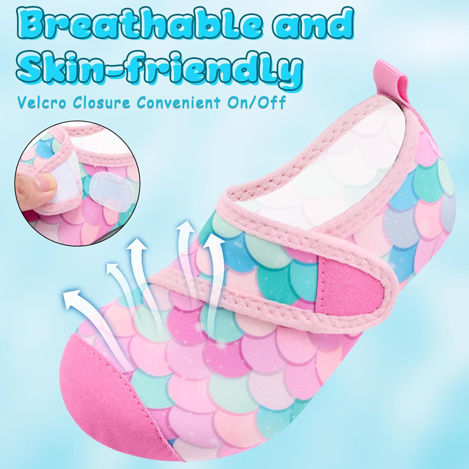 VIFUUR Kids Water Shoes - Quick Dry Barefoot Aqua Socks for Boys & Girls | Perfect for Beach & Outdoor Sports