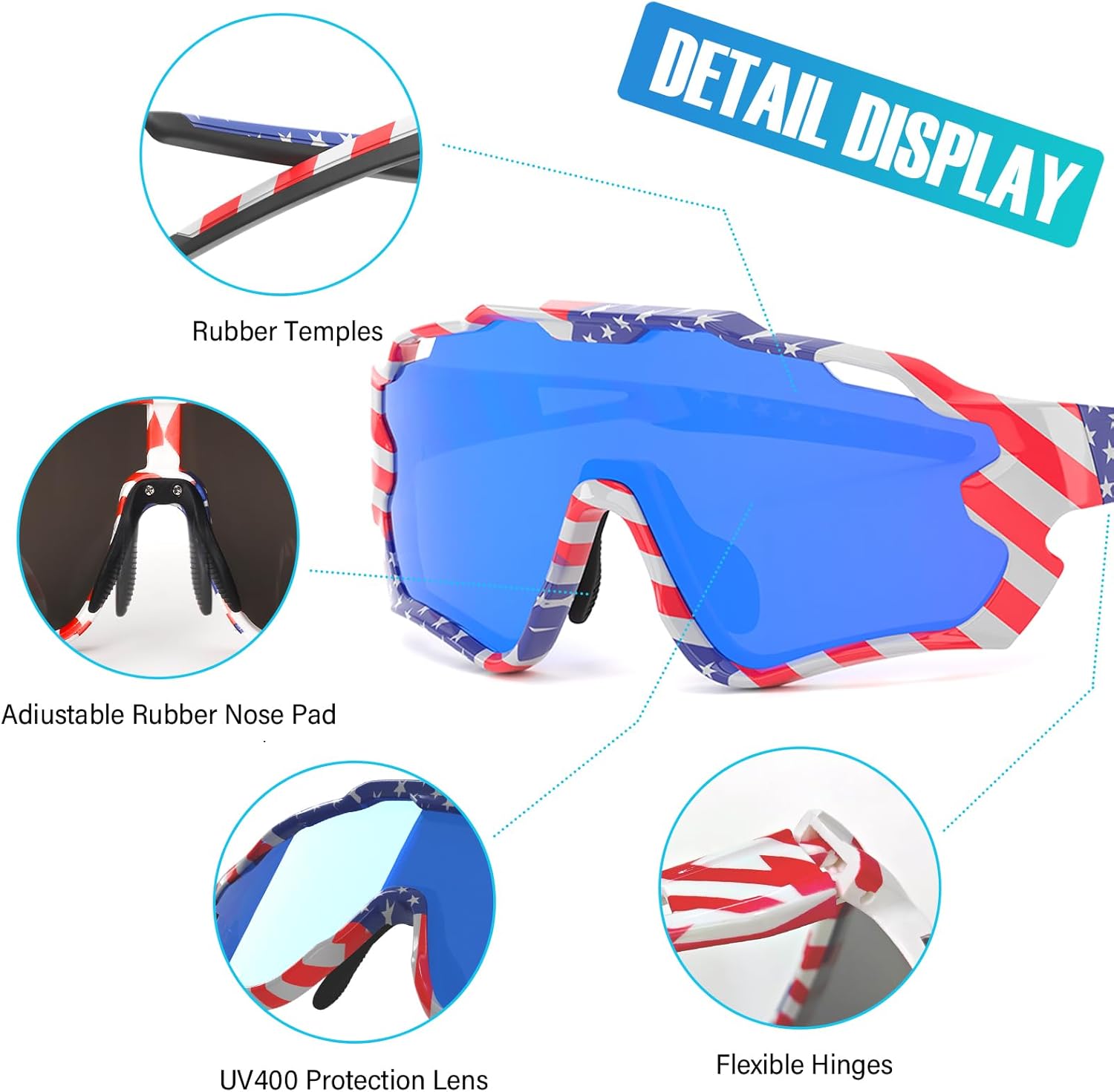 Skiennix Kids Sunglasses - Youth Baseball Glasses for Boys & Girls 6-14 | UV Protection Goggles