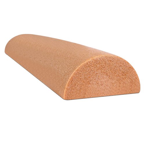 CanDo Beige PE Foam Roller - Muscle Recovery & Massage Therapy | 6" x 36" Half-Round