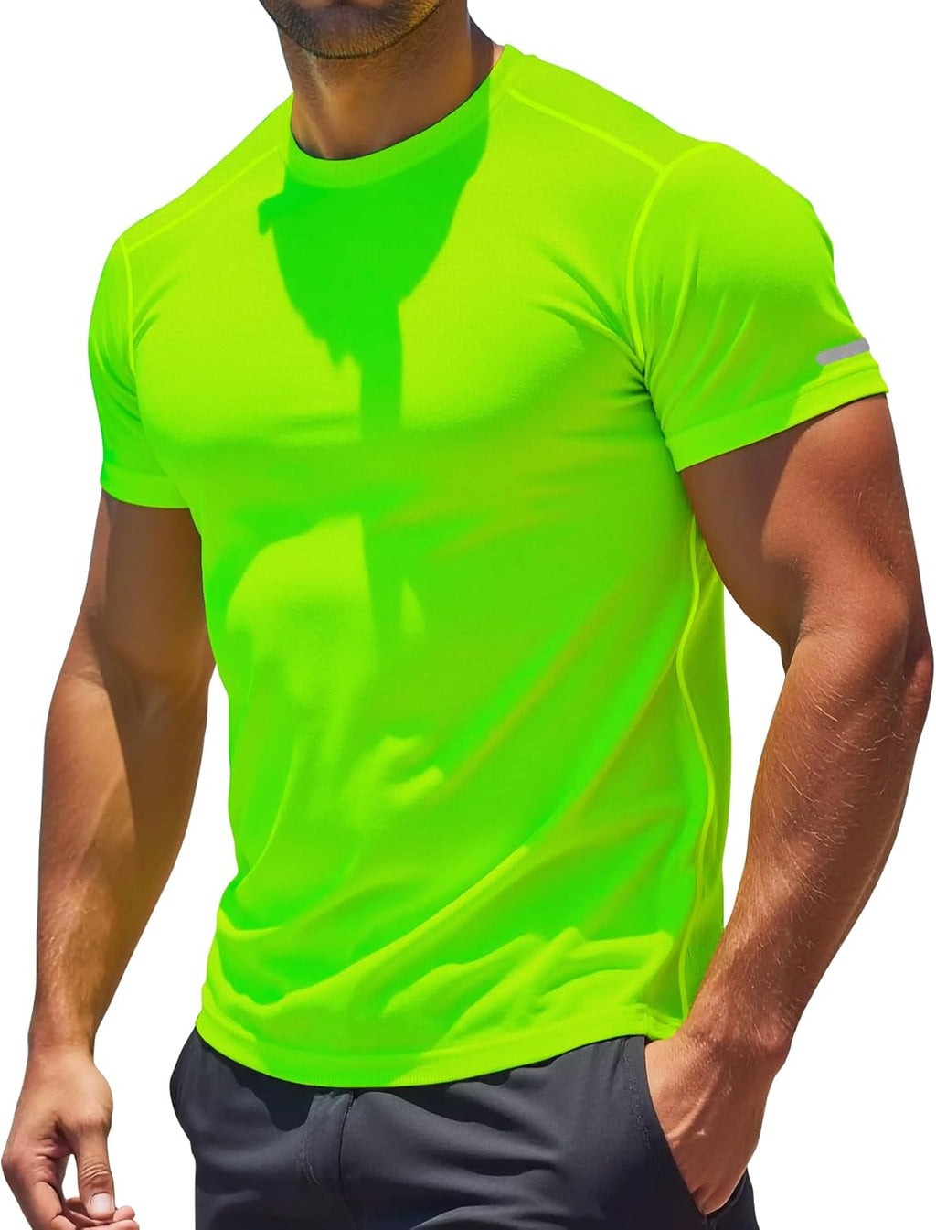 Skiennix Men's Moisture-Wicking Workout Shirt - Quick-Dry Athletic Tee for Gym & Running