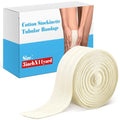 Economy Cotton Stockinette Tubular Bandage Comfortable Arm Leg Knee PreWrap for Pre-Splinting or Casting Fabrication Tubular Arm Stocking Tube Bandage (3 Inch x 11 Yard)