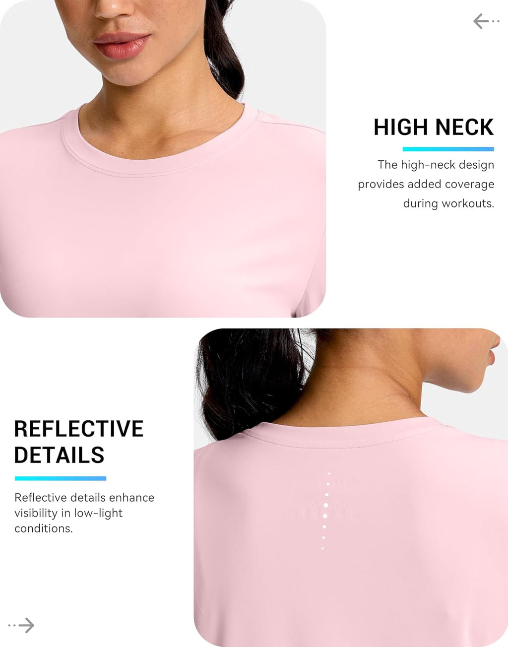 SANTINY Lightweight Long Sleeve Workout Top - Breathable Yoga & Gym Shirt | UPF 50+ Sun Protection