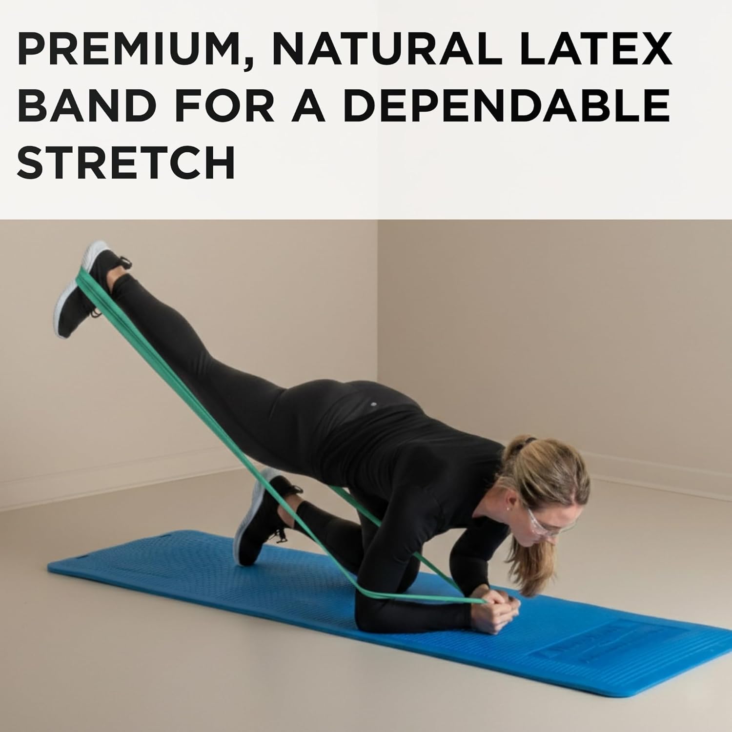 TheraBand Resistance Bands - 6 Yard Roll Professional Latex Elastic Band for Core Exercise & Rehab | Green, Heavy Level 4