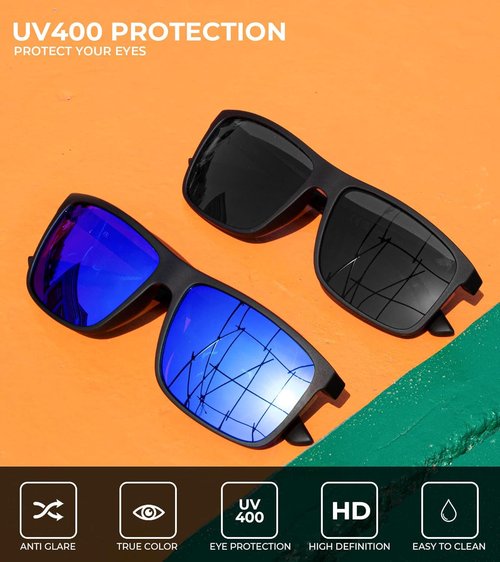 KALIYADI Polarized Sunglasses - UV Protection for Men & Women | 3-Pack for Driving, Fishing, Golf