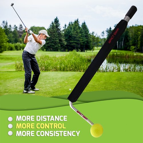 IMPACT SNAP Golf Swing Trainer & Golf Swing Training Aid for Indoor & Outdoor Golf Swing Repetition - Right Hand