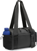 SKYSPER Small Gym Bag for Women - Lightweight Waterproof Mini Tote with Wet Compartment | Stylish Black Duffle for Sport & Commute
