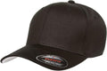 Flexfit Unisex Fitted Baseball Cap - Cotton Twill, Black | Size Small-Medium US