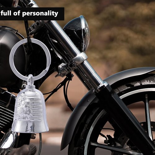 Motorcycle for Bells - Motorcycle Angel Bell for Men Women,Bell Biker Accessory,Guard Riding Safety (Black) (White)