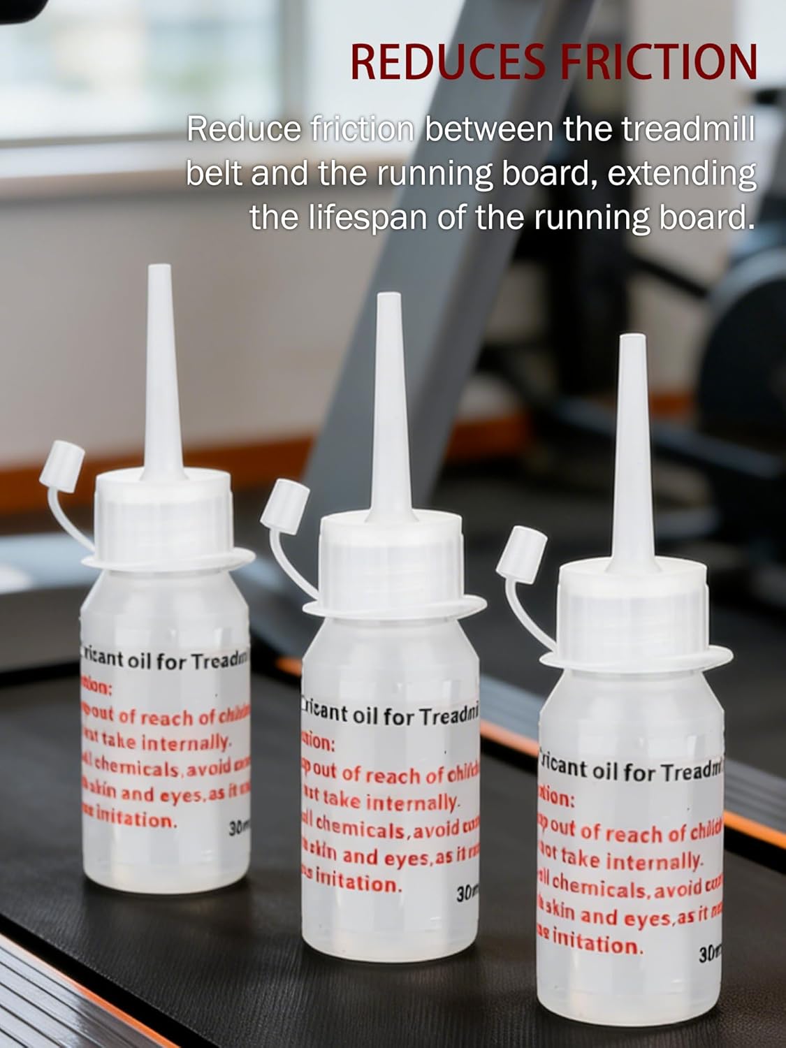 Skiennix Silicone Treadmill Belt Lubricant - 3 x 30ml for Smooth Home Walking & Desk Treadmills