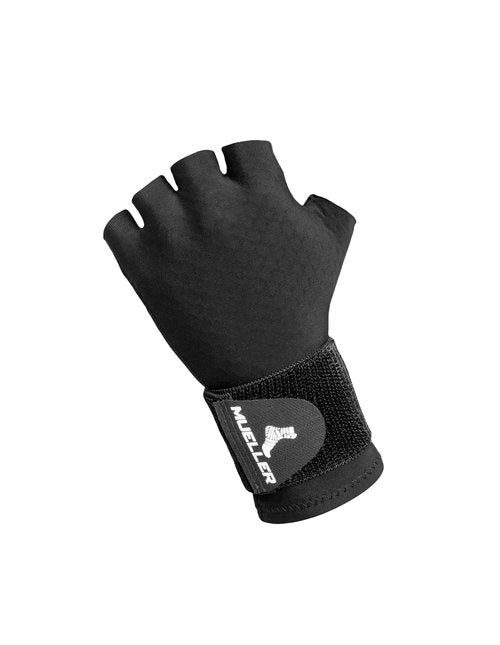 MUELLER Sports Medicine Reversible Compression Glove for Men and Women, Hand & Wrist Pain Relief Support, Ideal for Carpal Tunnel, Arthritis, Fits Right or Left, Black, Large/X-Large