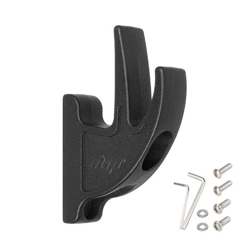 Lesetrker E-Scooter Metal Front Hooks,Head Hooks for Ninebot Scooters with Screws and Tool/Front Hook for Folding Parts of E-Scooters (Double Hooks Black)