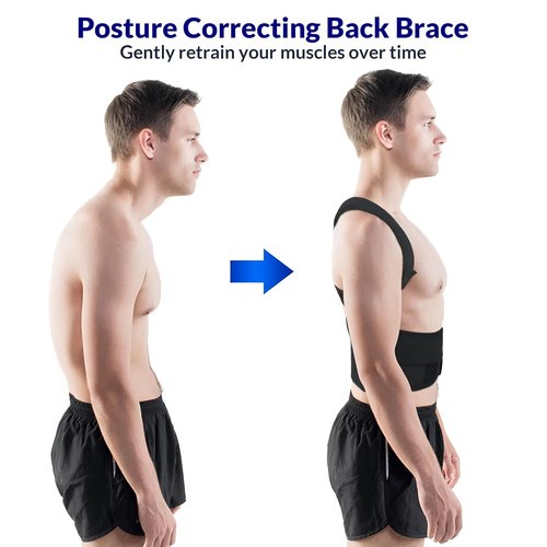Natural Posture Posture Corrector - Adjustable Lumbar Back Brace & Shoulder Straightener for Comfort