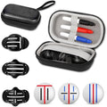 NIFUYOP Golf Ball Line Marker Tool, 3 Golf Ball Marker Stencil and 3 Color Golf Ball Line Marker, Golf Ball Alignment Marking Tool, Golf Ball Stencil with Compact Case Easy to Carry Golf Ball Marker