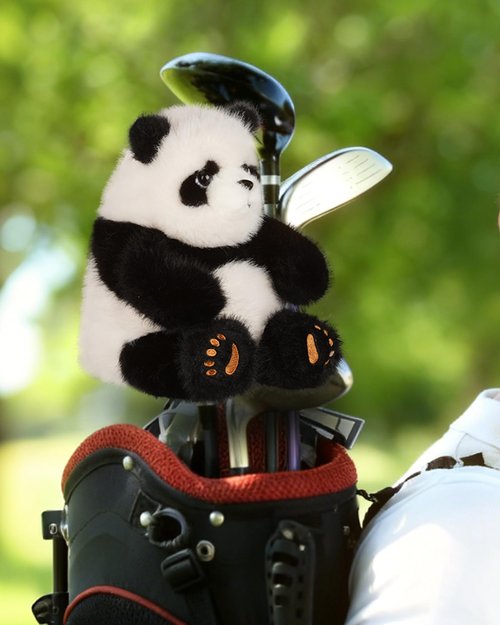 Big Teeth Funny Golf Head Covers, Panda Fairway Wood Headcover,Animal Golf Head Covers Fairwood Covers for Golf Clubs