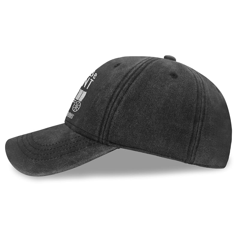 Funny Men Hat Embroidered Baseball Cap - Dumpster Fire Leader Variation of THIS listing: Black-funny1