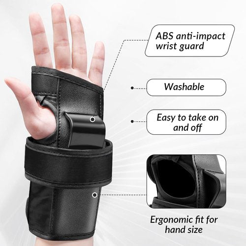 METROLLER Adult & Kids Protective Gear Set for Men, Women Youth Knee Pads, Elbow Pads & Wrist Guards 3 in 1 for Skateboarding Multi-Sports Protective Gear