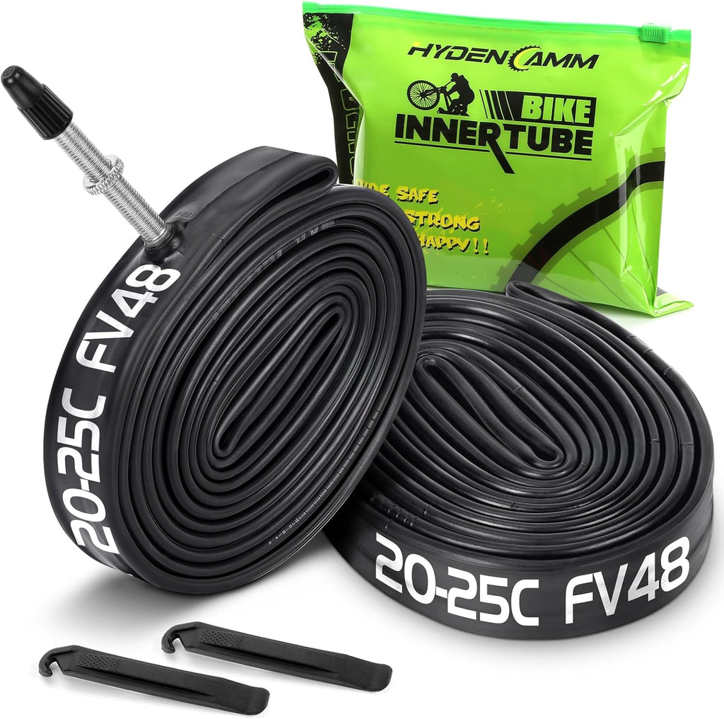 700C Bike Tube by [Brand Name] - Durable Butyl Inner Tube with 2 Tire Levers | Fits 700x20C-25C