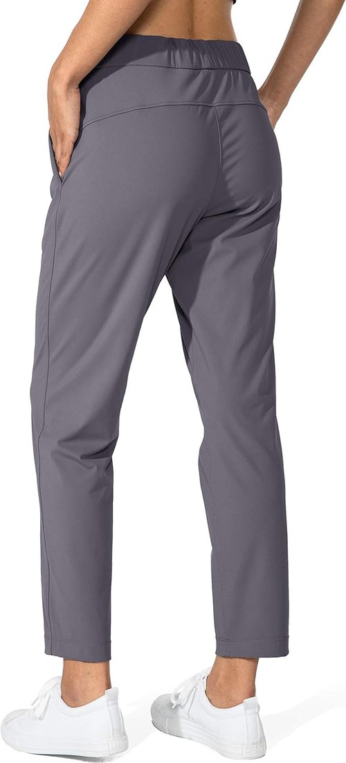 G Gradual Women's 7/8 Stretch Ankle Pants - Comfortable Deep Pocket Sweatpants for Golf & Travel